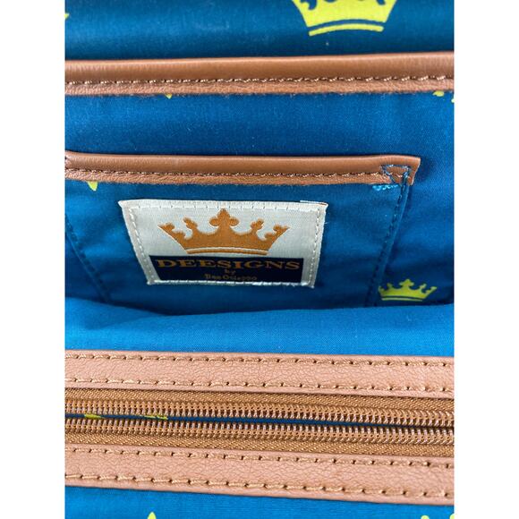 Deesigns by Dee Ocleppo Hilfiger women's Tote Purse Bag Bar blue Convertible - Picture 5 of 10